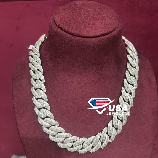 22 MM VVS Lab Diamond Cuban link Chain